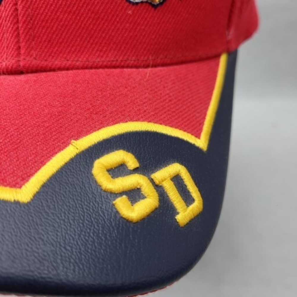 San Diego SD California Hat Strap Back Red Gold Cap Best Vina - Picture 3 of 14